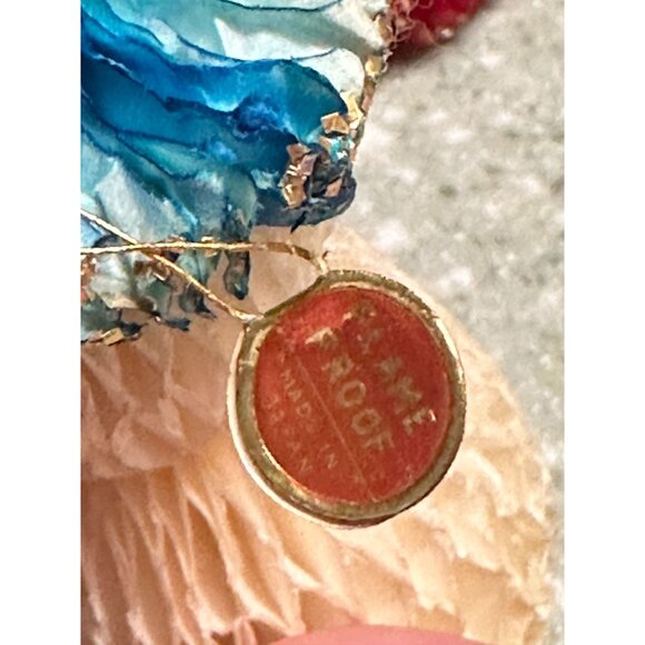 Vtg Honeycomb Santa Snowman 4 Ornaments Flame Proof Festive Holiday Decorations - Picture 4 of 13